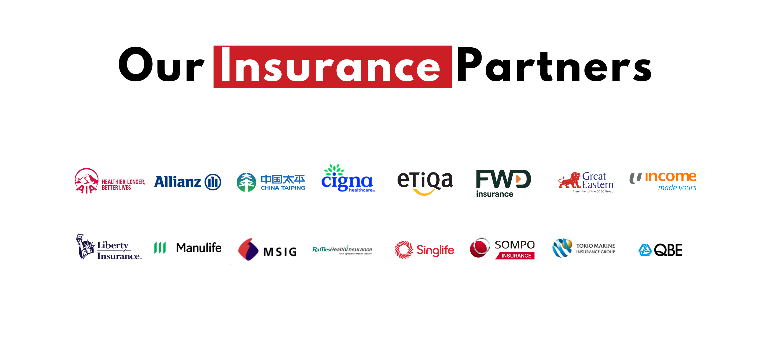 Our Insurance Partners